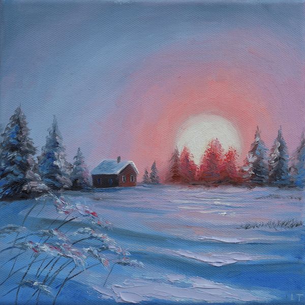 Snow morning in Norway.