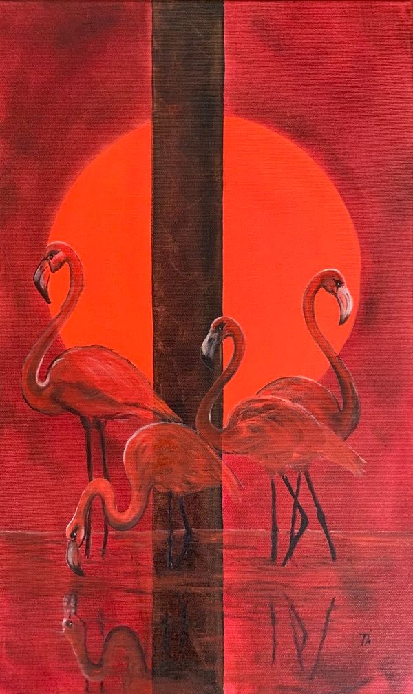 Flamingo Sunset