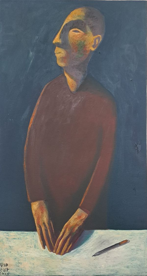 A man looking into the distance